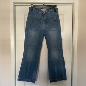 COPY - Anthropologie AMO Cropped Sailor Jeans